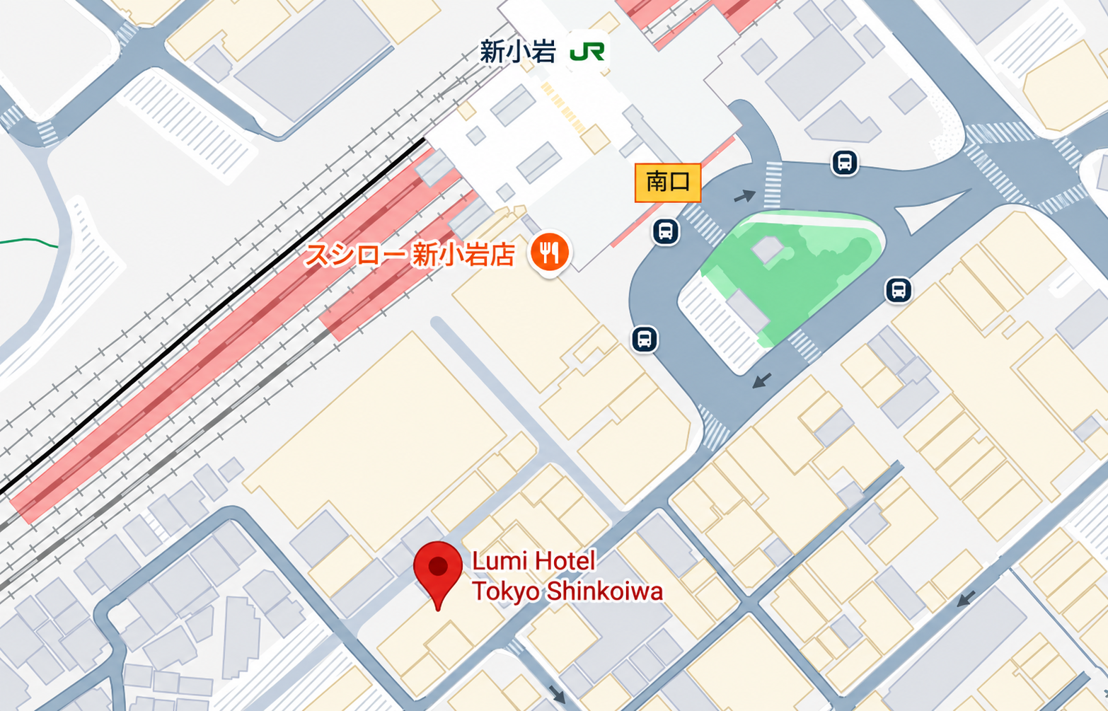 Lumi Hotel Tokyo Shinkoiwa 周辺地図